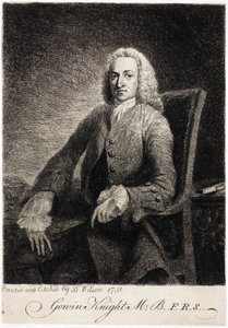 Gowin Knight, wetenschapper, c 1751 door Unbekannt