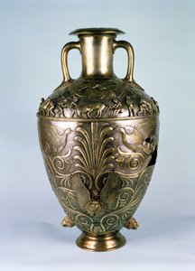 Grieks-Scythische amphora, laat 4e eeuw v.Chr. (verguld zilver) door Unbekannt