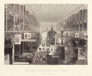 Grote Tentoonstelling 1851 Hoofdlaan kijkend naar het oosten door Unbekannt