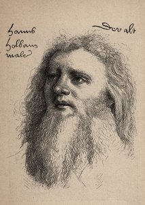 Zelfportret van Hans Holbein de Oudere 1460-1524 door Unbekannt