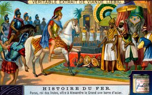 Geschiedenis van IJzer: Koning Porus en Alexander de Grote door Unbekannter Künstler