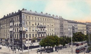 Hotel Bristol Kärntnerring in Wenen, eind 19e/begin 20e eeuw (ansichtkaart)