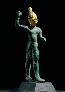 Idool van de stormgod Baäl, uit Syrië, Bronstijd (ca.1350-1250 v.Chr.)