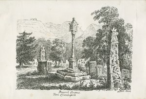 Ilam Kerk - Oude Kruisen: lithografie door Unbekannt
