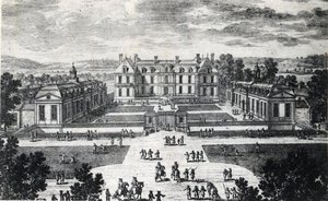 Ile de France, Seine et Marne (77), Pomponne: buitenaanzicht van het Kasteel van Pomponne door Unbekannt