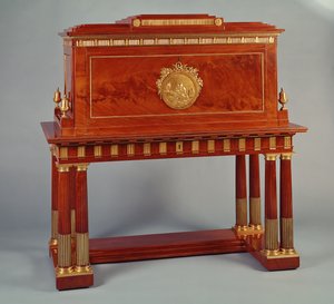 Keizerlijke mahonie secretaire, door David Roentgen (1743-1807), Duits door Unbekannt