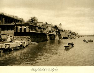 Irak - Bagdad en de Tigris door Unbekannter Künstler