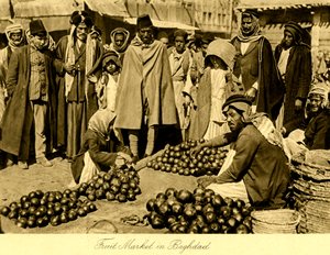 Irak - Fruitmarkt in Bagdad door Unbekannter Künstler