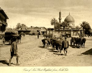 Irak - Uitzicht op Nieuwe Straat Bagdad vanaf Noordpoort