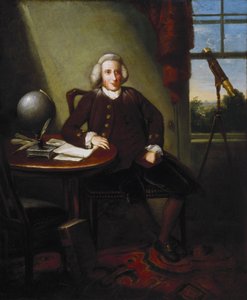 James Ferguson (1710-1776), Britse astronoom en kunstenaar, in zijn studeerkamer door Unbekannter Künstler