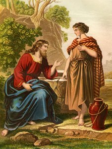 Jezus spreekt met de Samaritaanse vrouw - Bijbel