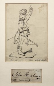 John Braham tekening maart door Unbekannt