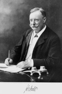 John Muter, voorzitter van de Society of Analytical Chemistry door Unbekannt
