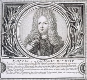 John V van Portugal (litho)