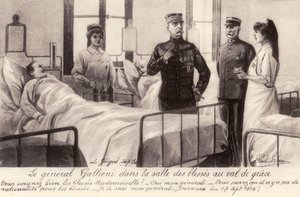 Joseph Gallieni bezoekt de gewonden