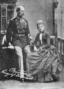 Koning Christian IX en koningin Louise van Denemarken