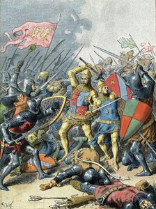 Koning Jan II de Goede bij de Slag bij Poitiers (1356)