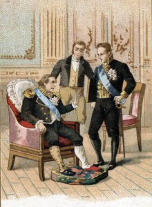 Koning van Frankrijk Lodewijk XVIII (1755-1824) zeer ziek zeggend 