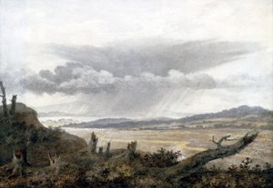 Landschap en wolkenstudie door Luke Howard, ca. 1808-1811 door Unbekannter Künstler