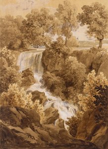 Landschap met waterval