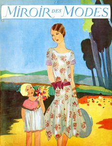 Le Miroir des Modes april 1928 door Unbekannter Künstler