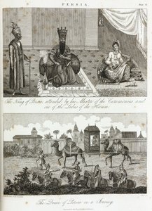 De koning en de koningin van Perzië, circa 1810-1829 door Unbekannt