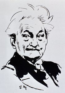 Leoš Janáček (inkt op papier) door Unbekannt