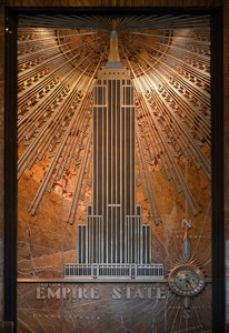 Kentekenplaat van het Empire State Building, New York City, VS door Unbekannt