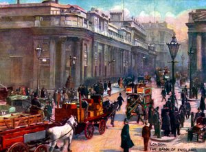 Londen - Bank of England. Begin 1900s. door Unbekannter Künstler