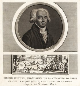 Louis Pierre Manuel, schrijver, procureur van de Commune van Parijs, onthoofd in 1793
