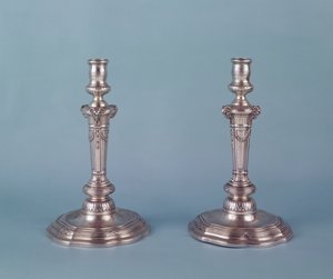 Louis XV zilveren kandelaars