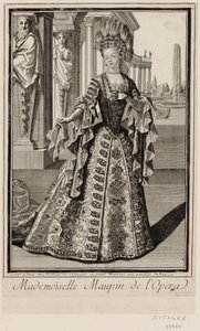 Mademoiselle Maupin in de Opéra door Unbekannter Künstler