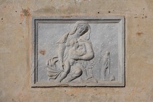 Madonna, Abdij van Santa Maria del Pero, Monastier, Veneto, Italië door Nicolas Liez