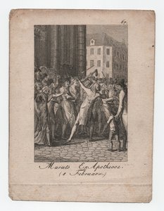 De apotheose van Marat op 8 februari door Unbekannter Künstler