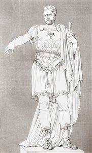 Marcus Furius Camillus (ca. 446 – 365 v.Chr.), Romeins soldaat en staatsman, uit The Historic Gallery of Portraits and Paintings, gepubliceerd 1808 door Unbekannt