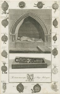 Mavesyn Ridware - Graf van Hugo Mavesyn: gravure, 1785