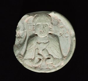 Medallion met Christus, ca. 1200-1400 door Unbekannt