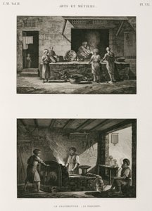 Metalen, Koper Kopersmid en smid, Egypte, ca. 1798 door Unbekannt