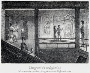 Zoutmijn: Monument van Sint Rupert en Sint Sigismond, in Durrnberg, Oostenrijk door Unbekannt