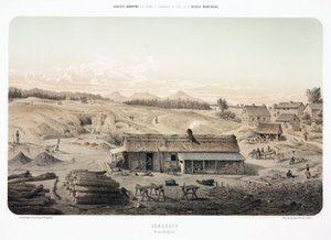 Mijnbouw, Metaalertsen, Open zinkmijn bij Altglück, Uckerath, Duitsland door Unbekannt