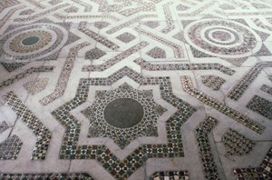 Mozaïekvloer in de kathedraal van Monreale, Sicilië