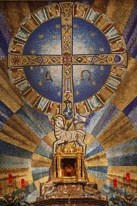 Mozaïek in basiliek de Jesus de Medinaceli Madrid Spanje