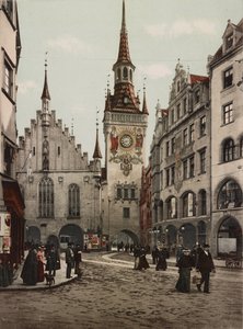 Stadhuis van München, 1890-90 door Unbekannt