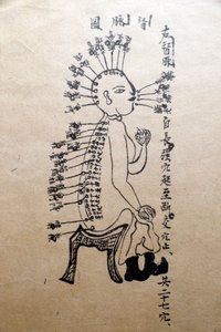Museum van Traditionele Vietnamese Geneeskunde, De kanalen en vaten, Boek van acupunctuur, Ho Chi Minhstad, Vietnam door Unbekannt