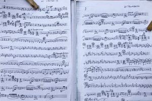 Muziekpartituur, Montesano, Italië door Unbekannt