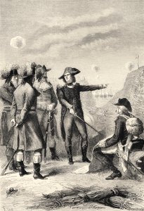 Napoleon bij het Beleg van Toulon, Frankrijk in 1793 door Unbekannter Künstler