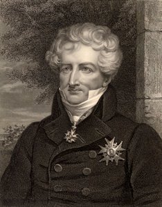 Natuuronderzoeker Georges Cuvier, Parijs, Frankrijk, ca. 1810 (zwart-wit foto)