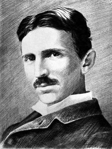Nikola Tesla, Kroatisch-geboren Servische ingenieur, natuurkundige en uitvinder, ca. 1885