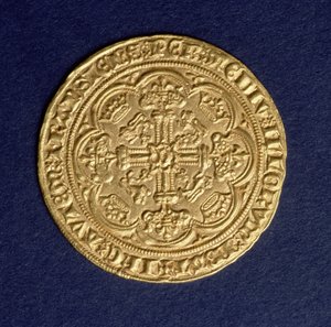Edelman van Edward III (1312-77) keerzijde met kruispatroon, Calais munt, geïntroduceerd 1344 door Unbekannt