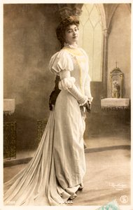 Oude ansichtkaart/Yvonne Dubel (1881-1958)/Actrice door William M. Timlin